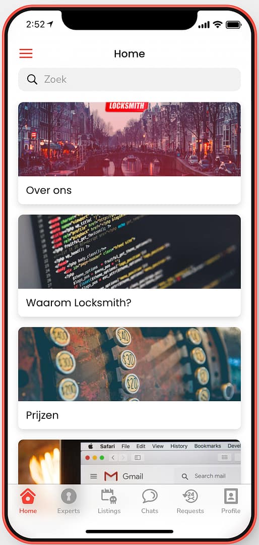 locksmith.nl app platform