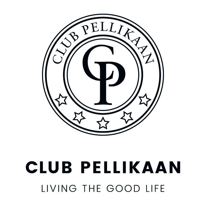 Logo Club Pellikaan, levensstijl motto onderaan.