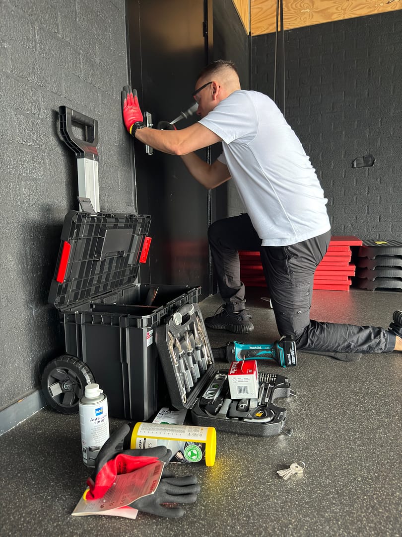 Locksmith opens door