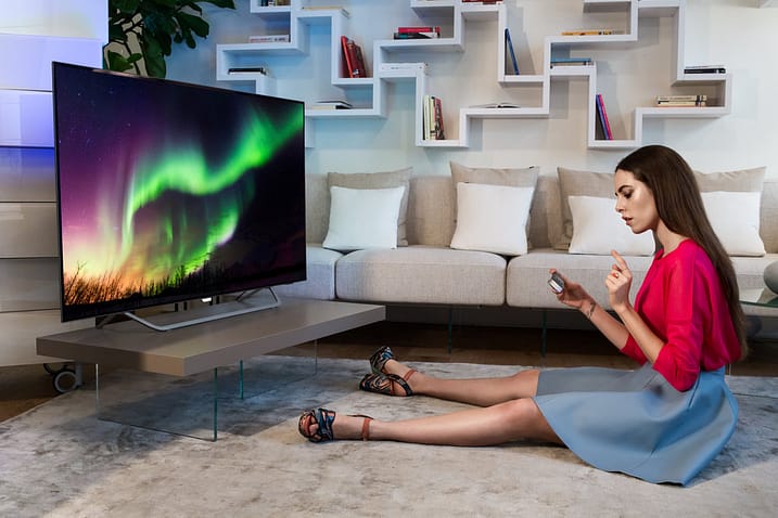 Shooting Philips TV Ambilight