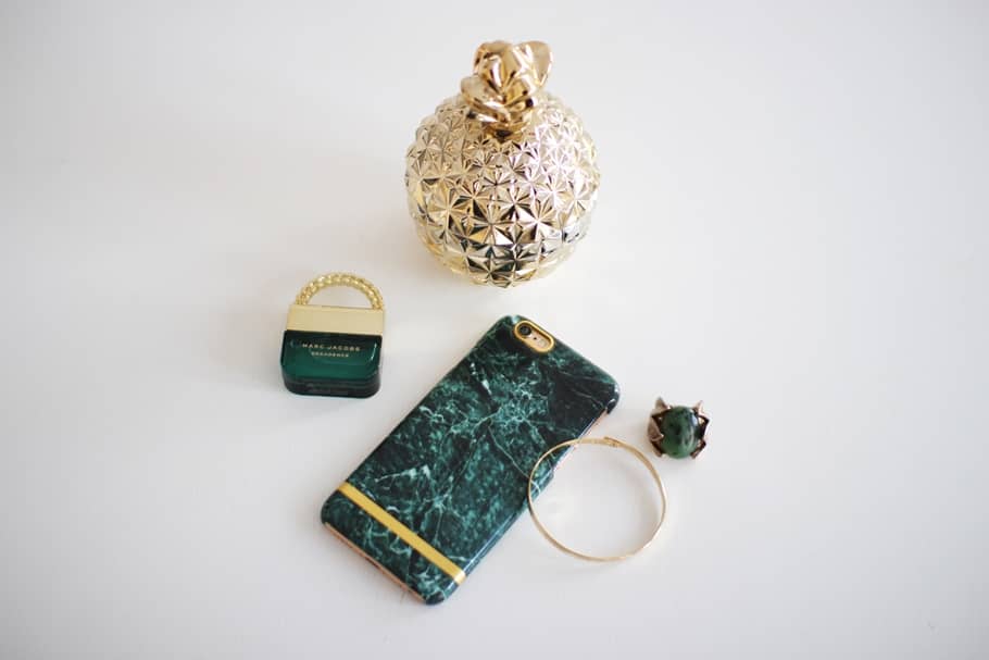 GREEN MARBLE PHONE COVER SM