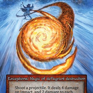 Image of the single card: Fireball - Beta (B)