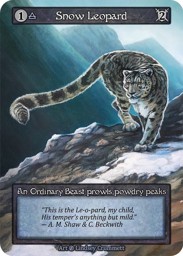 Image of the single card: Snow Leopard - Beta (B)
