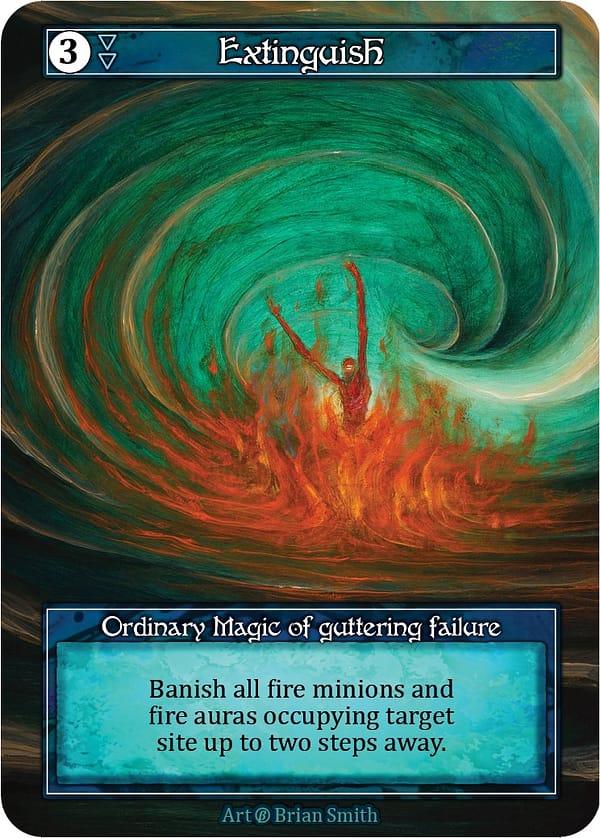 Image of the single card: Extinguish (Foil) - Beta (B)