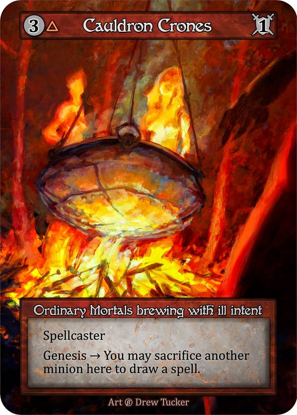 Image of the single card: Cauldron Crones - Beta (B)
