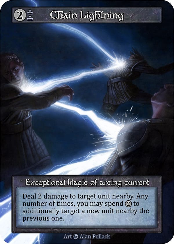 Image of the single card: Chain Lightning - Beta (B)