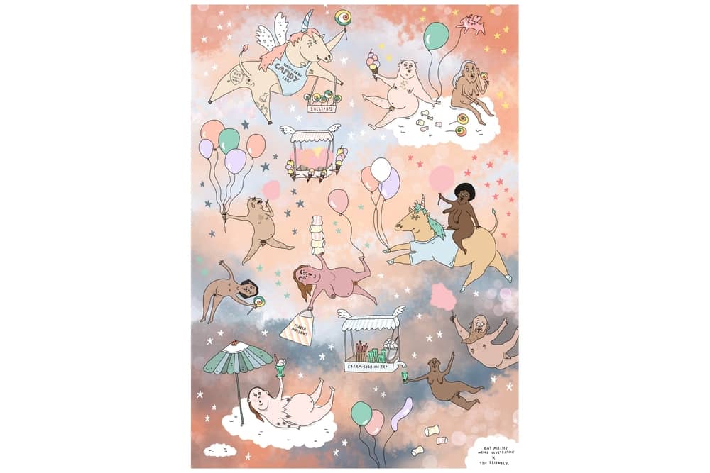 Eat Mielies Weird Illustration Puzzel Candy Dreamland 1