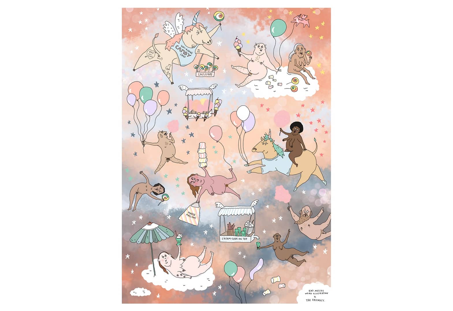 Eat Mielies Weird Illustration Puzzel Candy Dreamland 1