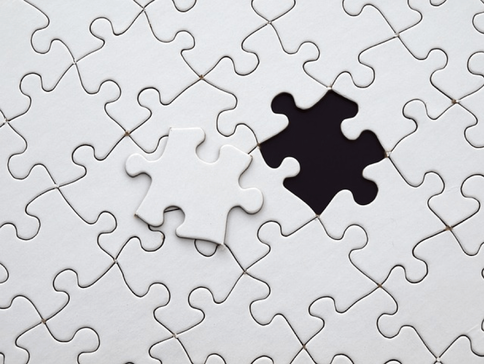 Puzzel lijmen